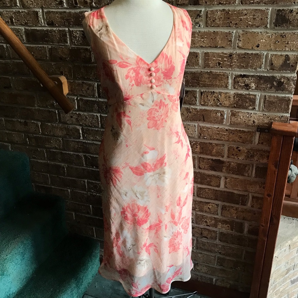 NWT pink floral dress by Faith Love Passioio y2k